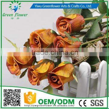 2016 Wholesale PU Latex Artificial Flowers Rose Real Touch Bouquet Weddings Bridal Decorations photo-3