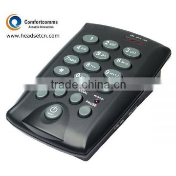 Professional simple call center dialpad headset caller id phone CHT-800