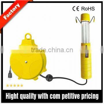 Professional Incandescent Retractable Cord Reel Work Light Circuit Breaker