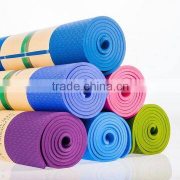 72" x 32" Non Toxic, No Latex, No PVC- 100% TPE Yoga Mat 6/8mm Eco-friendly Slip-resistant