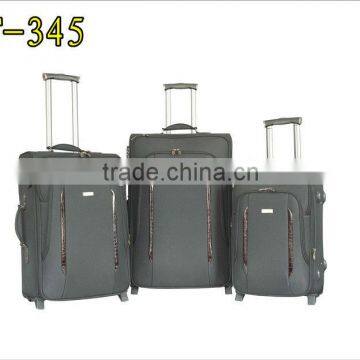 Elegant taste new brown 900D telescopic suitcase handles three set travel/businee trolley bag