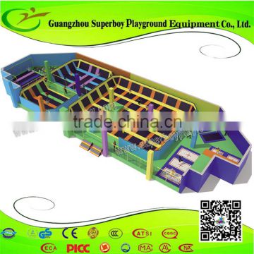 2016 new design of kids indoor trampoline bed Trampoline Park