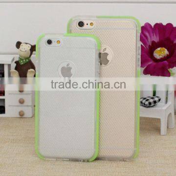 Shockproof Soft TPU Transparent Breathable Back Cover Multi Color Bumper Cell Phone Cases for Iphone and for Samsung photo-3