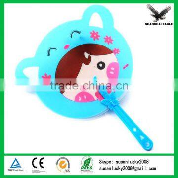 Customised Cheap Cartoon Plastic Gift Fan (directly from factory)