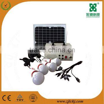 Solar power system with FM radio 10w