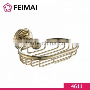 HOT Selling Luxury Design Decorative Brass Gold Plated Soap Basket