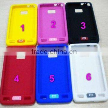 wholesale,cheap price,new silicone case for i9100 various colors,chocolate pattern