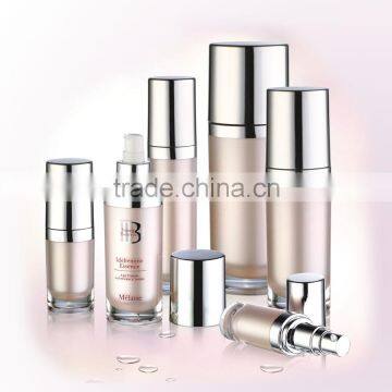 Plastic Bottle Cosmetics Packaging Luxury Design Oval Acryl Series Empty Bottles