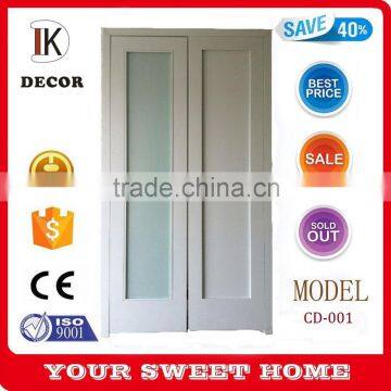 Water based paint finished Glass solid wood closet sliding doors                        
                                                                                Supplier's Choice