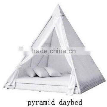 rattan wicker ourdoor leisure pyramid daybed