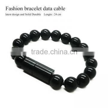 Promotional bracelet cable for micro usb or for iphone