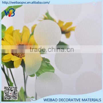 manufacturer sell color Frosted / Etched embossed glass film 3K