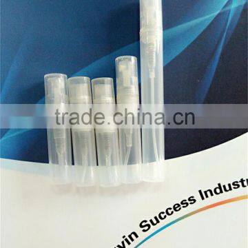 2ml/3ml/5ml plastic empty transparent sprayer vials