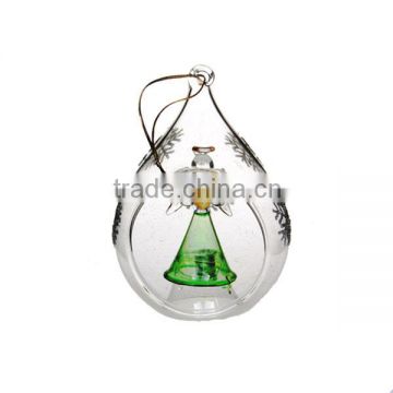 glass angel ornaments in christmas decoration supply