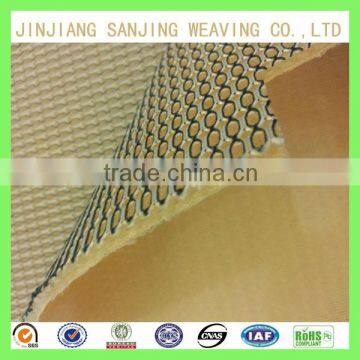 Yellow mesh fabric breaking-resistant strength used for shoe