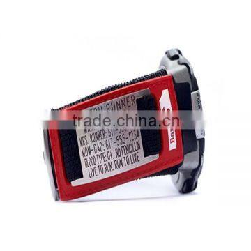 id Watch Tag Engrave Metal Silicone id Bracelet Metal Tag