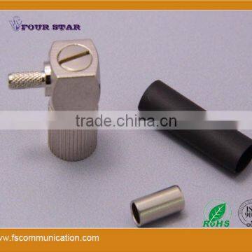 1.6/5.6 Male Right Angle Crimp Connector For BT3002 Cable photo-5