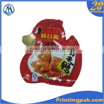 irregular shaped snack food packaging bags /moisture proof special shaped pouch