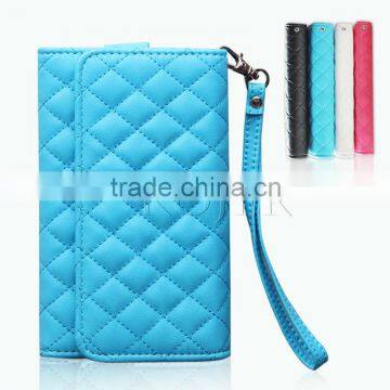 PU Smart phone wallet style leather case for iphone6