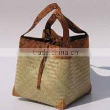 Bamboo shopping basket