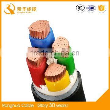 Copper conductor 300 sq mm Electric XLPE/PVC armoured underground dc power copper cable