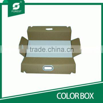 OFFSET PRINTING CUSTOM CORRUGATED COLOR CARTONS FOR PACKAGING FURNITURE WITH HANDLE HOLE photo-3