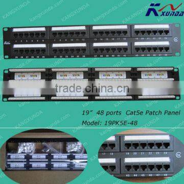 48 ports Cat5e Cat6 patch panel