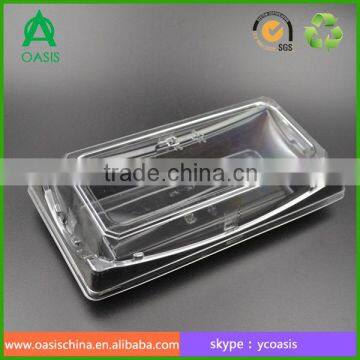 Food grade disposable plastic sushi packaging box