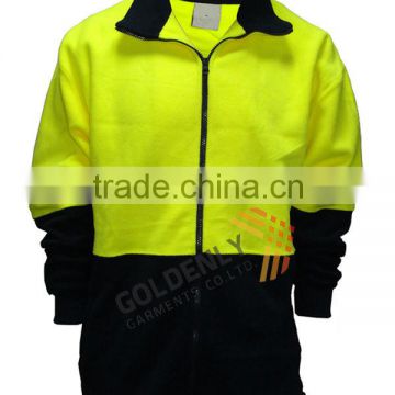 High visibility fluorescent safety wear/safety polo fleece