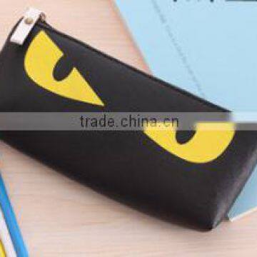 Promotion cute eyes print pencil case china factory