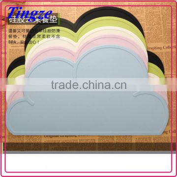 Cloud shape non-slip cute dining table mat silicone placemat