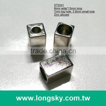 (#ST0241) for 4mm cord strape classical metal stopper cord ends for shirt