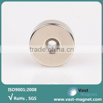 Permanent sintered ndfeb round magnet with hole