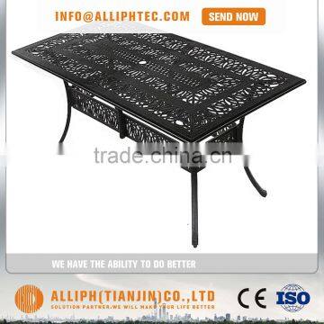 Seven Pieces Dinning Table Set Metallic Furniture Patio Dining Set photo-2