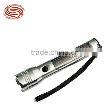 Wholesale or Retail The Solar Energy Flashlight Multiple Charging Environmental Protection High-end Multi-function Flashlight