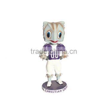 2015 customized cartoon person polyresin bobble head