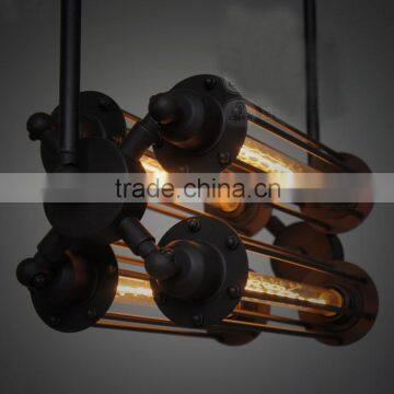 RH Loft Special Edison black Vintage style lamp Metal Punk Horizontal type 4 head Loft light