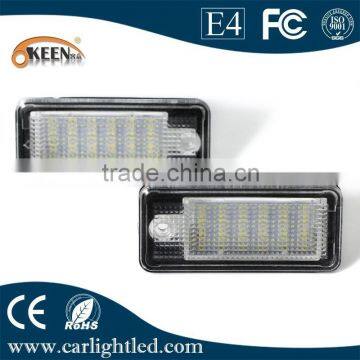 DC12-30V number plate light one year warranty canbus led license plate light for A udi