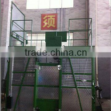 Twin Cage Construction Hoist Elevator Material Lifts SC200/200