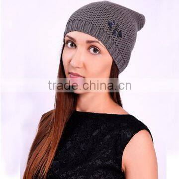 Wholesale Top Quality Insurance Custom Hats Winter bucket hat Warm Lady Crochet Hat With 10 Years Experience