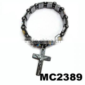 wholesale custom cross bead rosary rosary bracelet