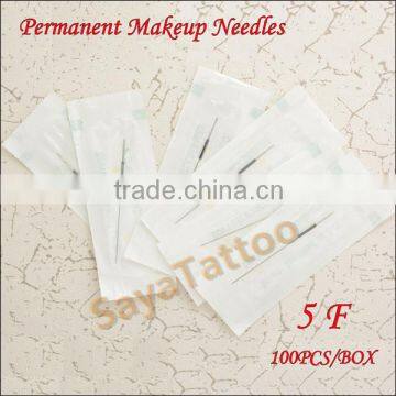 Wholesale Price Sterilized Permanent Makeup Machines Needles 5F