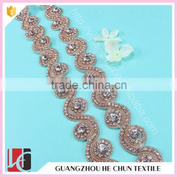HC-4653-1 Hechun S Shape Fashion Gold Trim for Dresses photo-2