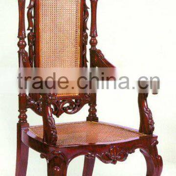 Lion Head Arm Chair Mahogany Indoor Furniture