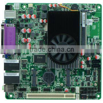 Industrial Wholesale Atom D2550 DC12V Queue mini itx motherboard Dual Gigabit LAN motherboard H25_2D6 DDR3 6RS232 24bit LVDS PCI
