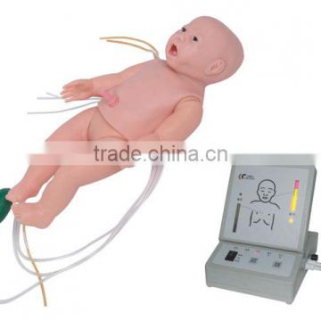 MCT-KD-010 Full-functional Infant Nursing Manikin (Nursing, CPR, Auscultation, Defibrillation and Pacing, ECG)