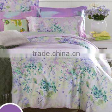 Enviromental protection tencel material bedding set 2014 the latest design bed sheets set hot sale tencel bedding set