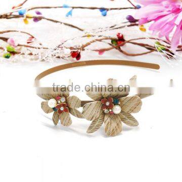 2015 fashion cellulose acetate flower hairband for women