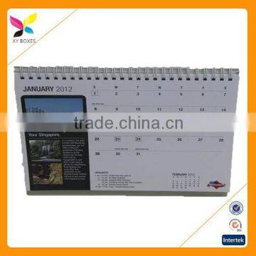 2016 new fashion design top paper calender with low price