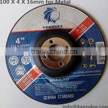 T27 DC Grinding wheel for metal, made in Henan Zhengzhou China, 100x4x16, 100x6x16, 125x6x22.2, 180x6x22.2